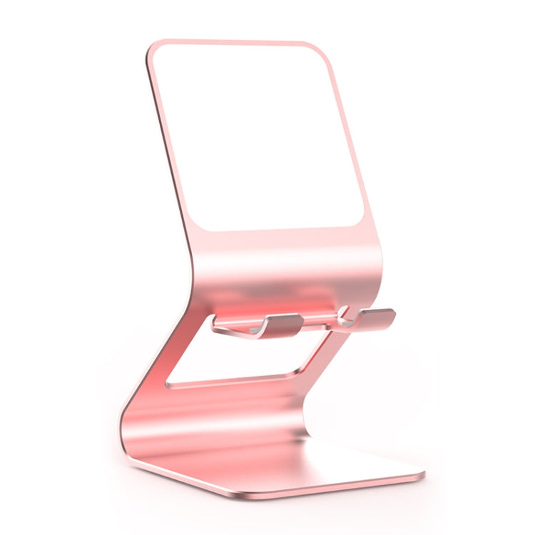 Soporte de escritorio multifuncional de metal universal para teléfono móvil o tableta con espejo de maquillaje