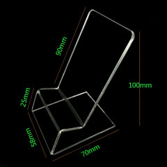 10 PCS Acrylic Mobile Phone Display Stand Holder, 10 PCS(Transparent)