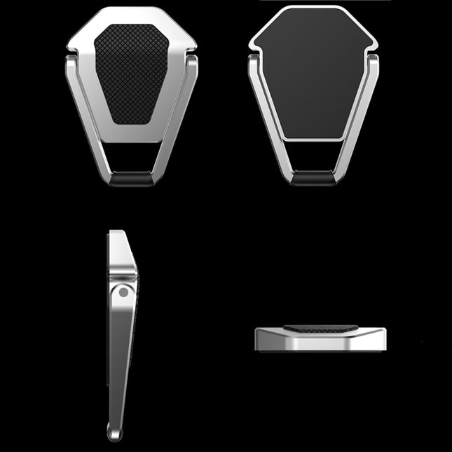 2 piezas R-JUST BJ01 Soporte plegable universal con forma de escudo adhesivo para computadora portátil, 2 piezas BJ01