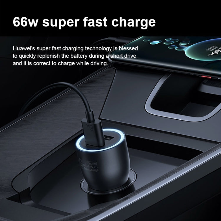 Original Huawei P0006 Dual USB Interface Super Fast Charging Car Charger (Max 66W), P0006