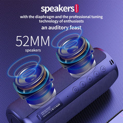 ZEALOT S51 Portable Stereo Bluetooth Speaker with Built-in Mic, Support Hands-Free Call & TF Card & AUX, S51