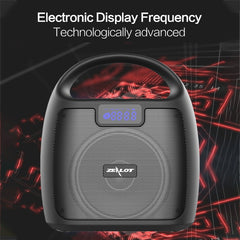 ZEALOT S42 - Altavoz portátil inalámbrico con radio FM y Bluetooth con micrófono incorporado, compatible con llamadas manos libres, tarjeta TF y AUX