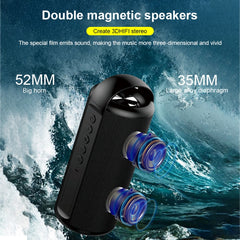 ZEALOT S36 Portable Heavy Bass Wireless Bluetooth Speaker with Built-in Mic, Support Hands-Free Call & TF Card & AUX