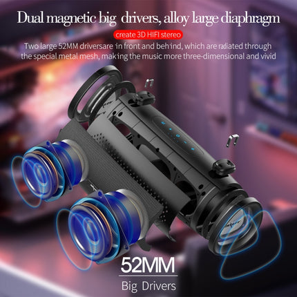 ZEALOT S38 Tragbarer Subwoofer, kabelloser Bluetooth-Lautsprecher mit eingebautem Mikrofon, unterstützt Freisprechanrufe, TF-Karte und AUX