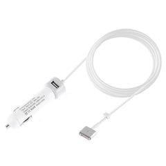 60W 5.1V 2.1A USB Interface Car Charger with 16.5V 3.65A T MagSafe 2 Interface Data Cable
