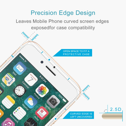 For iPhone 8 Plus & iPhone 7 Plus 0.26mm 9H Surface Hardness 2.5D Explosion-proof Tempered Glass Non-full Screen Film, For 8 Plus & iPhone 7 Plus