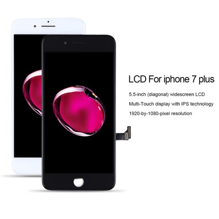 Original LCD Screen for iPhone 7 Plus, i7 Plus Original White, i7 Plus Original Black