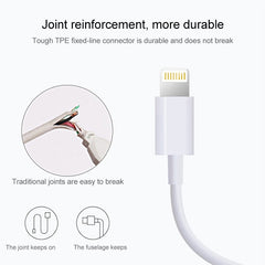 Cable de carga y sincronización de datos de 8 pines a USB 2.0, longitud del cable: 1 m