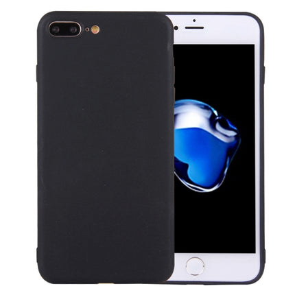 Funda protectora de TPU de color sólido sin orificio redondo para iPhone 8 Plus y 7 Plus