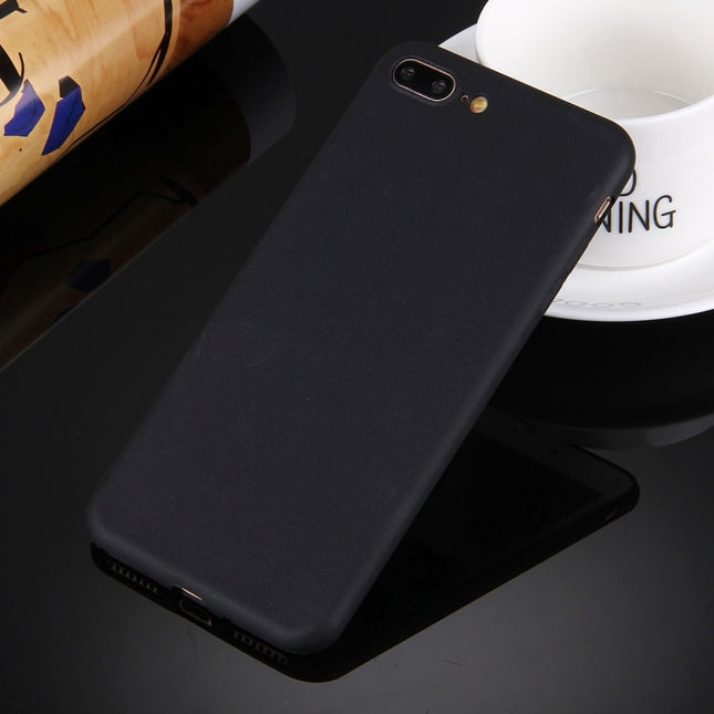 Für iPhone 8 Plus &amp; 7 Plus einfarbige TPU-Schutzhülle ohne rundes Loch