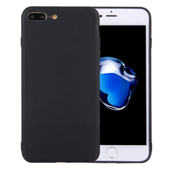 For iPhone 8 Plus & 7 Plus   Solid Color TPU Protective Case Without Round Hole