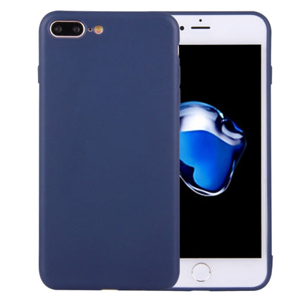 Funda protectora de TPU de color sólido sin orificio redondo para iPhone 8 Plus y 7 Plus