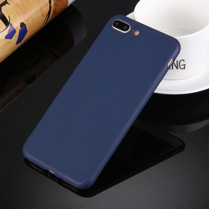Funda protectora de TPU de color sólido sin orificio redondo para iPhone 8 Plus y 7 Plus