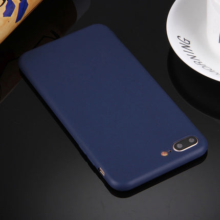Funda protectora de TPU de color sólido sin orificio redondo para iPhone 8 Plus y 7 Plus