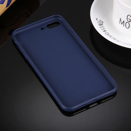Funda protectora de TPU de color sólido sin orificio redondo para iPhone 8 Plus y 7 Plus