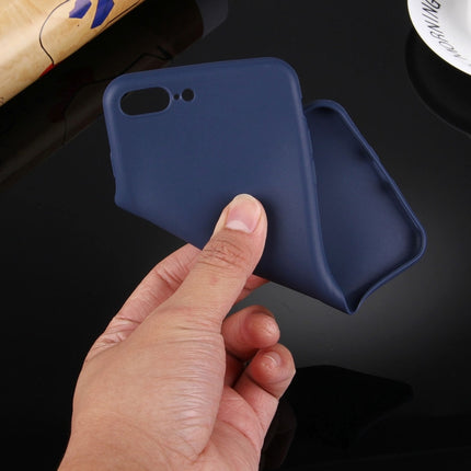 Funda protectora de TPU de color sólido sin orificio redondo para iPhone 8 Plus y 7 Plus