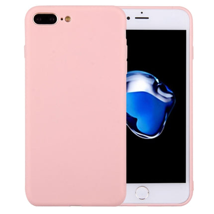 Funda protectora de TPU de color sólido sin orificio redondo para iPhone 8 Plus y 7 Plus