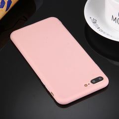 For iPhone 8 Plus & 7 Plus   Solid Color TPU Protective Case Without Round Hole