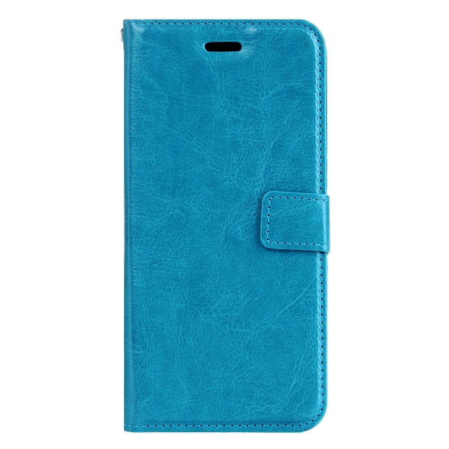 Para iPhone 8 Plus y 7 Plus, funda de cuero con tapa horizontal con textura Crazy Horse, hebilla magnética, soporte, ranuras para tarjetas, billetera y marco de fotos, para 8P y 7P
