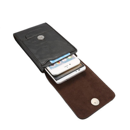 6,3 Zoll und darunter Universelle Crazy Horse Texture 3 Beutel Vertikales Flip-Lederetui mit Gürtelloch und Kletterschnalle für Galaxy Note 8, Sony, Huawei, Meizu, Lenovo, ASUS, Cubot, Oneplus, Oukitel, Xiaomi, DOOGEE, Vkworld und andere Smartphones