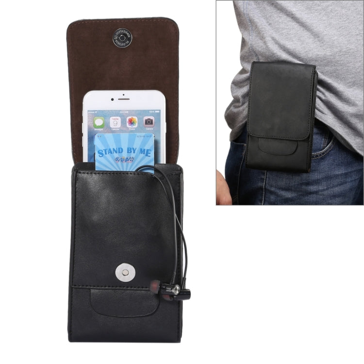 6,3 Zoll und darunter Universelle Crazy Horse Texture 3 Beutel Vertikales Flip-Lederetui mit Gürtelloch und Kletterschnalle für Galaxy Note 8, Sony, Huawei, Meizu, Lenovo, ASUS, Cubot, Oneplus, Oukitel, Xiaomi, DOOGEE, Vkworld und andere Smartphones