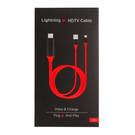 8 Pin Male to HDMI & USB Male Adapter Cable, Length: 2m, 8 Pin Male