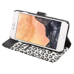 For iPhone 8 Plus & 7 Plus   Leopard Texture Horizontal Flip Leather Case with Holder & Card Slots & Wallet, For 8P & 7P