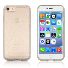 For iPhone 8 & 7 Flash Powder Translucent Shockproof Protective Case