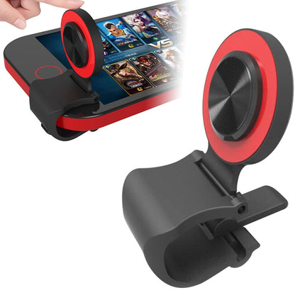 A9 Direct Mobile Clip Games Joystick Artifact Hand Travel Button Sucker with Ring Holder for iPhone, Android Phone, Tablet, A9 Gold, A9 REd, A9 Silver