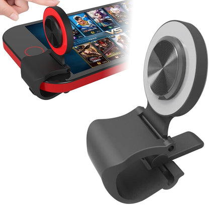 A9 Direct Mobile Clip Games Joystick Artifact Hand Travel Button Sucker with Ring Holder for iPhone, Android Phone, Tablet, A9 Gold, A9 REd, A9 Silver