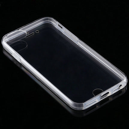 Funda ultrafina de PC + TPU transparente de doble cara de 0,75 mm para iPhone 8 y 7, para 8 y 7