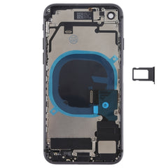 Battery Back Cover Assembly with Side Keys & Vibrator & Speaker Ringer Buzzer & Power Button + Volume Button Flex Cable & Card Tray for iPhone 8, For iPhone 8, For iPhone 8 (Full Assembly)