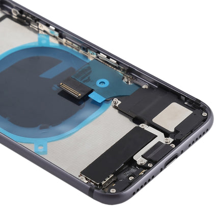 Akku-Rückabdeckung mit Seitentasten, Vibrator, Lautsprecher, Klingelton, Summer, Einschalttaste, Lautstärketaste, Flexkabel und Kartenfach für iPhone 8, für iPhone 8, für iPhone 8 (vollständige Montage)