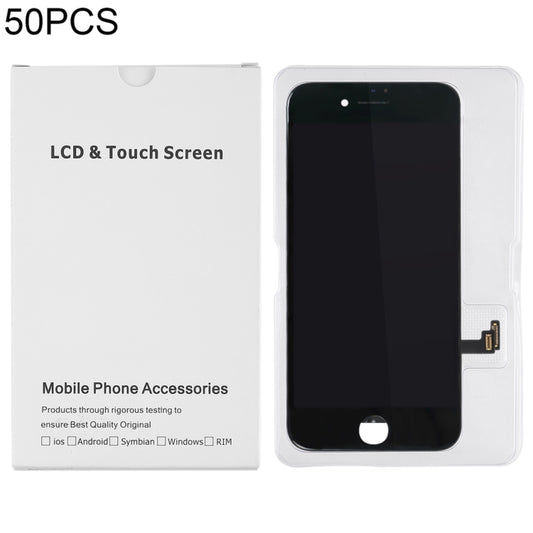 50 PCS Kartonverpackung Weißer Karton für iPhone 8 / 7 LCD-Bildschirm, i7 / i8 Verpackungsbox