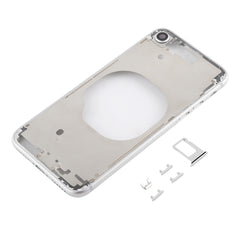 Transparent Back Cover with Camera Lens & SIM Card Tray & Side Keys for iPhone 8, For iPhone 8 (Transparent White), For iPhone 8 (Transparent Gold)