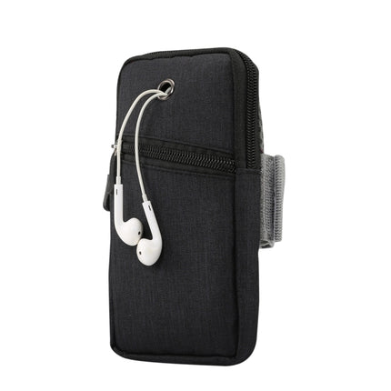Multifunktionale, universelle, dünne Sport-Armtasche, Handytasche, Handgelenktasche mit Kopfhörerloch für Smartphones mit 6,5 Zoll oder weniger, Armgröße: 22–38 cm