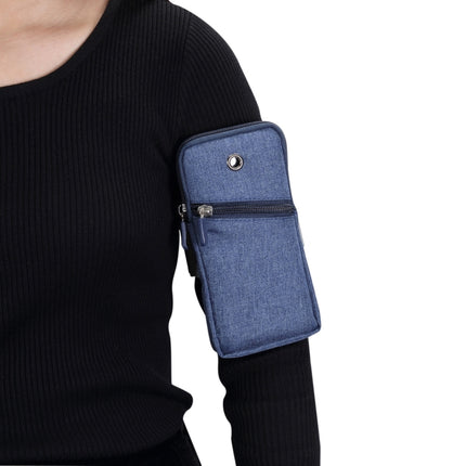 Multifunktionale, universelle, dünne Sport-Armtasche, Handytasche, Handgelenktasche mit Kopfhörerloch für Smartphones mit 6,5 Zoll oder weniger, Armgröße: 22–38 cm