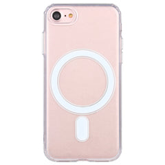 For iPhone SE 2020 / 8 Magsafe Case Simple Magnetic Ring All-inclusive Clear Crystal Acrylic PC +TPU Shockproof Case, For iPhone SE 2020