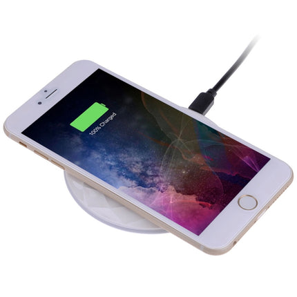 DC5V-Eingang, Diamond Qi-Standard, kabelloses Schnellladegerät, Kabellänge: 1 m, DC5V, Schwarz, DC5V