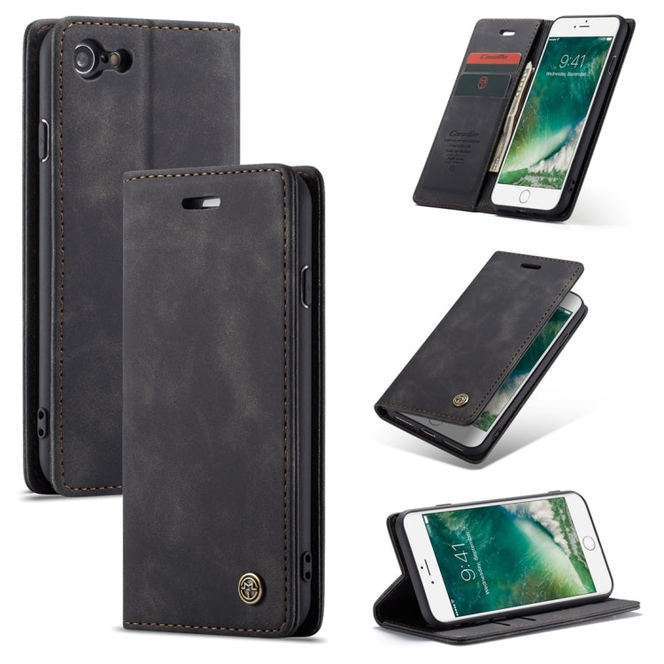 CaseMe-013 Multifunctional Retro Frosted Horizontal Flip Leather Case for iPhone 7 / 8, with Card Slot & Holder & Wallet, For iPhone 7 / 8