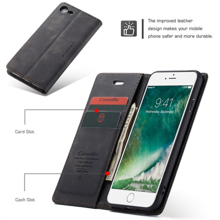 CaseMe-013 Multifunktionale Retro Frosted Horizontal Flip Lederhülle für iPhone 7/8, mit Kartensteckplatz &amp; Halter &amp; Geldbörse, für iPhone 7/8