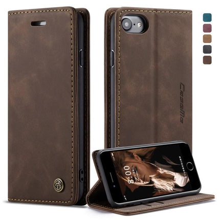 CaseMe-013 Multifunktionale Retro Frosted Horizontal Flip Lederhülle für iPhone 7/8, mit Kartensteckplatz &amp; Halter &amp; Geldbörse, für iPhone 7/8