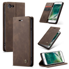 CaseMe-013 Multifunctional Retro Frosted Horizontal Flip Leather Case for iPhone 7 / 8, with Card Slot & Holder & Wallet, For iPhone 7 / 8