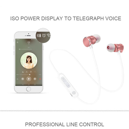 Auriculares intrauditivos deportivos con absorción magnética X3 con Bluetooth 5.0 y micrófono HD, compatible con llamadas manos libres, distancia: 10 m