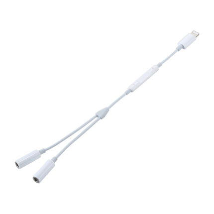 MH026 8-poliger Stecker auf zwei 3,5-mm-Buchsen für Kopfhörerbuchsen, Kabelsteuerung, Audioadapter