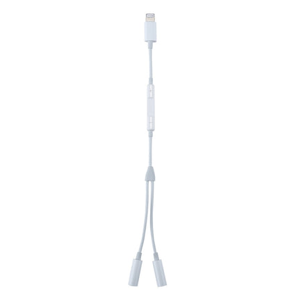 MH026 8-poliger Stecker auf zwei 3,5-mm-Buchsen für Kopfhörerbuchsen, Kabelsteuerung, Audioadapter