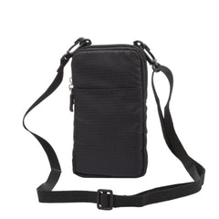 Multi-function Casual Sport Mobile Phone Double Zipper Waist Pack Diagonal Bag for 6.9 Inch or Below Smartphones