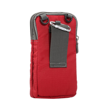 Multifunktionale Casual Sport Handy Doppelreißverschluss Hüfttasche Diagonaltasche für Smartphones mit 6,9 Zoll oder weniger