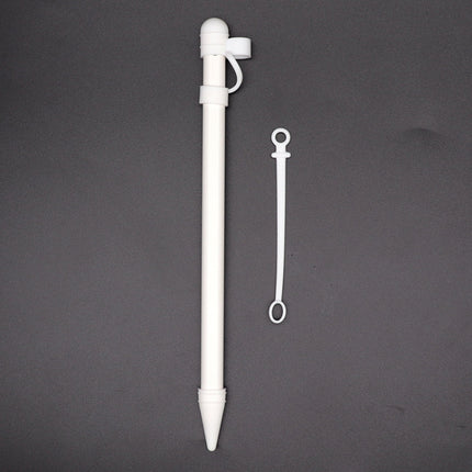 3 in 1 Silicone Protective Cover+Touch Cap Pen+Nip Pen Case For Apple Pencil, White