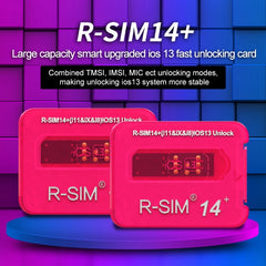 R-SIM 14+ Large Capacity Smart Upgraded iOS 13 System Fast Unlocking Card for iPhone 11 Pro Max, iPhone 11 Pro, iPhone 11, iPhone X, iPhone XS, iPhone 8 & 8 Plus, R-SIM 14+